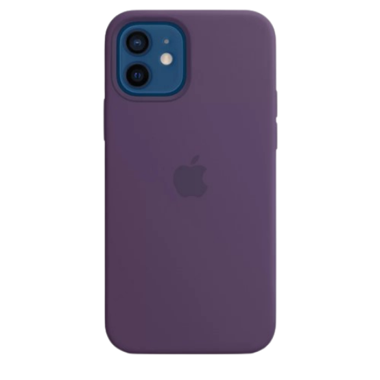 Apple silicone case with MagSafe iPhone 12/12 Pro (Original Quality) Amethyst